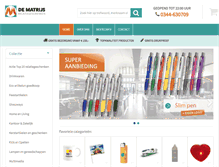 Tablet Screenshot of matrijs.nl